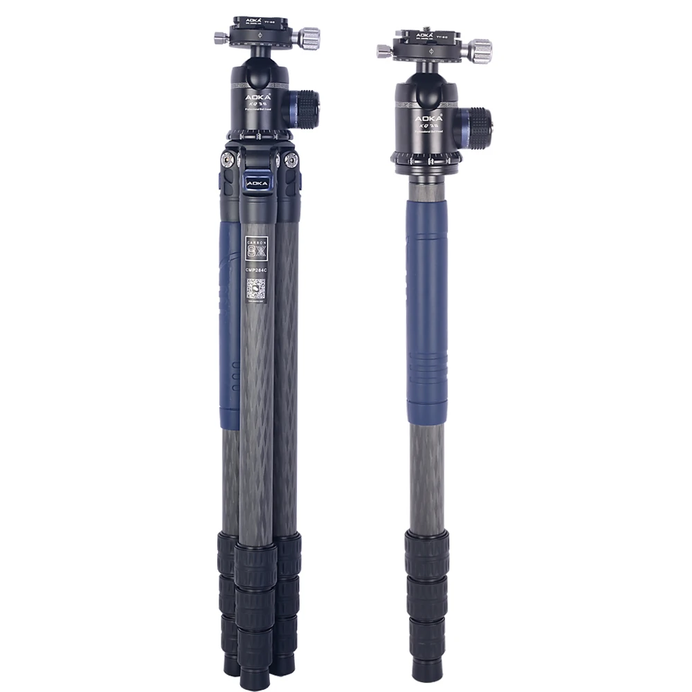 AOKA CMP254C Professional compact carbon fiber lightweight camera tripod