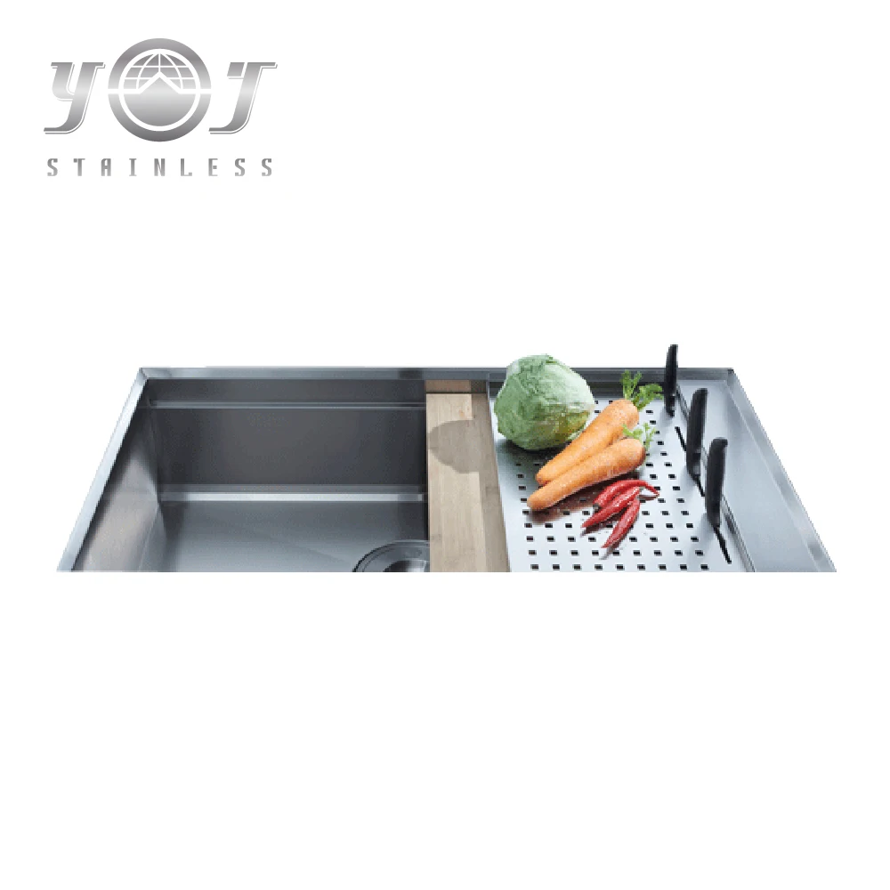 taiwan manufacture handmade standard size stainless steel kitchen sink