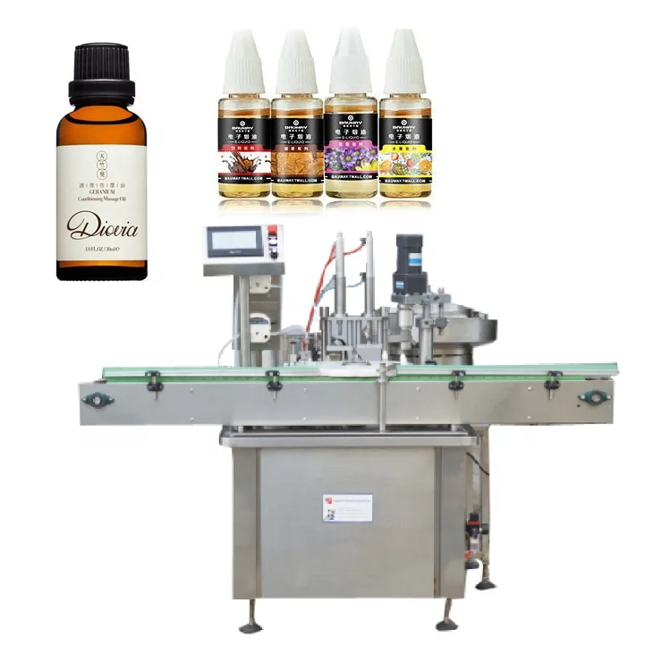 JB-Y4 Shanghai factory Automatic Eye drops Electronic cigarette oil essential oil filling capping machine