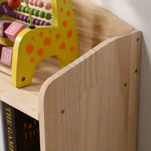 
Pine Wood Modern Bookshelf for Kindergarten 
