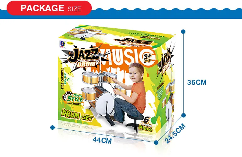 plastic musical instrument entertainment toy jazz drum set prices for children