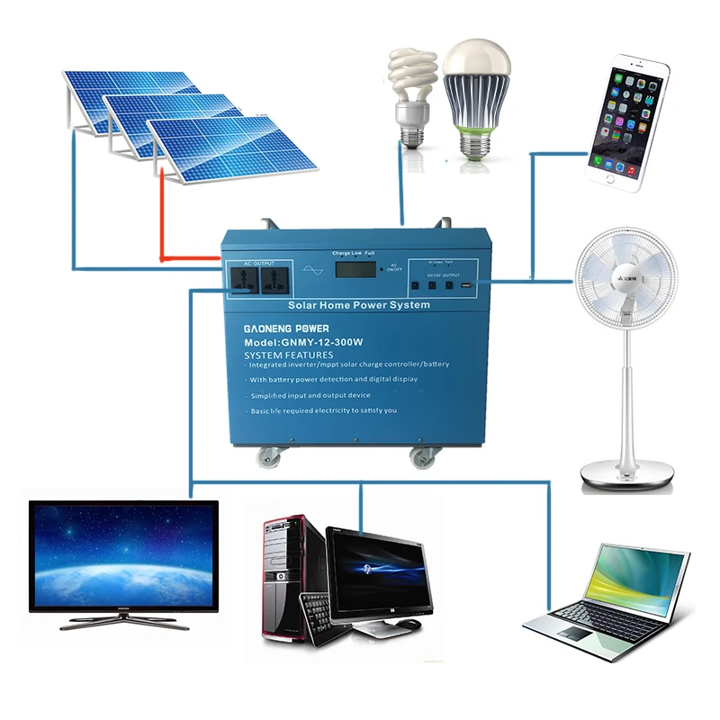 
Portable solar power station led lighting products system 300W 