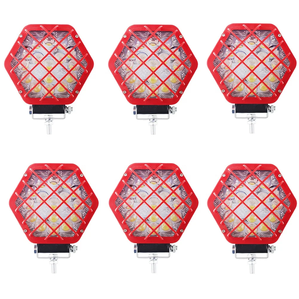 Фары для грузовиков 9-32 в IP68 48 Вт, рабочие фары для пожарного двигателя, тягача, прицепа, вилочного погрузчика, фары для мотоцикла, танка, лодки