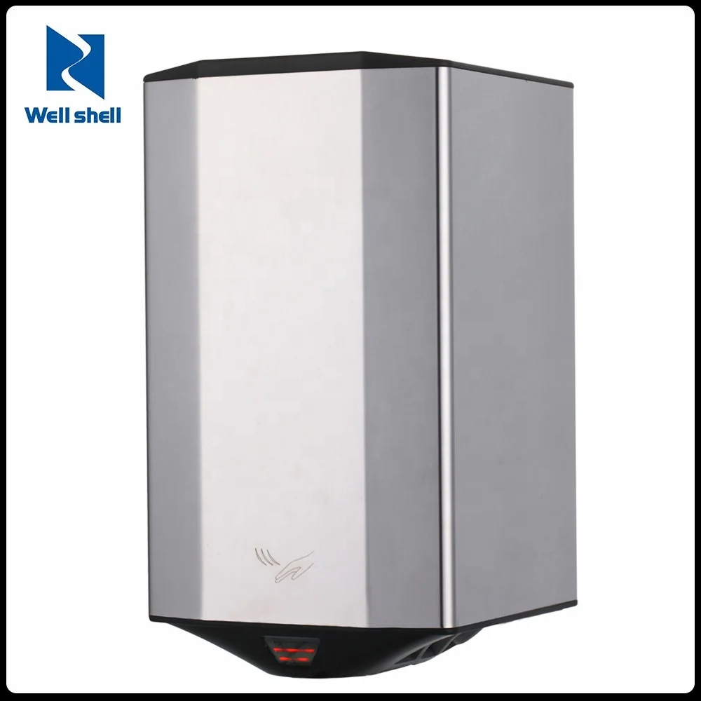 
220 V 50 HZ Bathroom 304 SS Body Stronger Sensor Infrared High Speed Air stainless steel Hand Dryer 