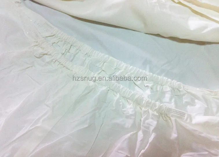 Customised Size Hypoallergenic Soft Quilted Fitted Mattress Cover vinyl Waterproof Bedbug Protector