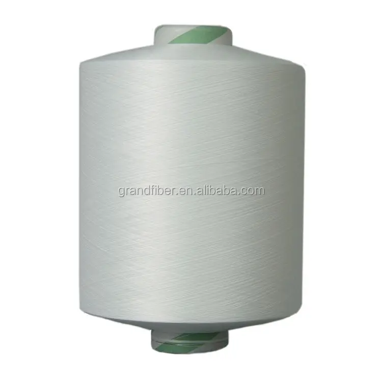 250D/144F air textured yarn recycled polyester dope dyed Slub CD RW yarn cationic ATY yarn for sari