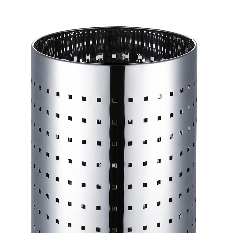 5L,9L,18L Stainless Steel Stainless Steel Office Waste Bin Household Round Storage Bin Steel Metal Laundry Basket Gabage Bin