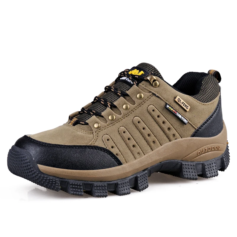 Jinjiang factory new desgin waterproof outdoor hiking shoes for men
