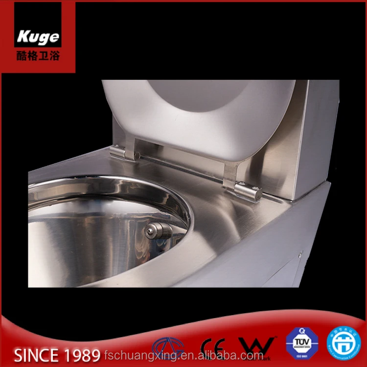 Commercial Hotel Nightclub Bar Floor Mount Toilet Stainless Steel Toilet Bowl Manufacturer