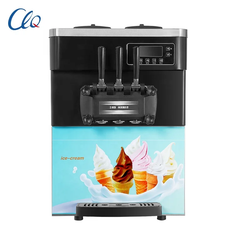 Automatic 3 air pump commercial ice cream cone machine for sale