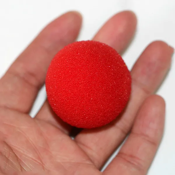 Red color low density sponge foam magic ball