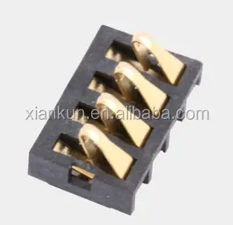 Mobile phone battery connector,4pin battery connector