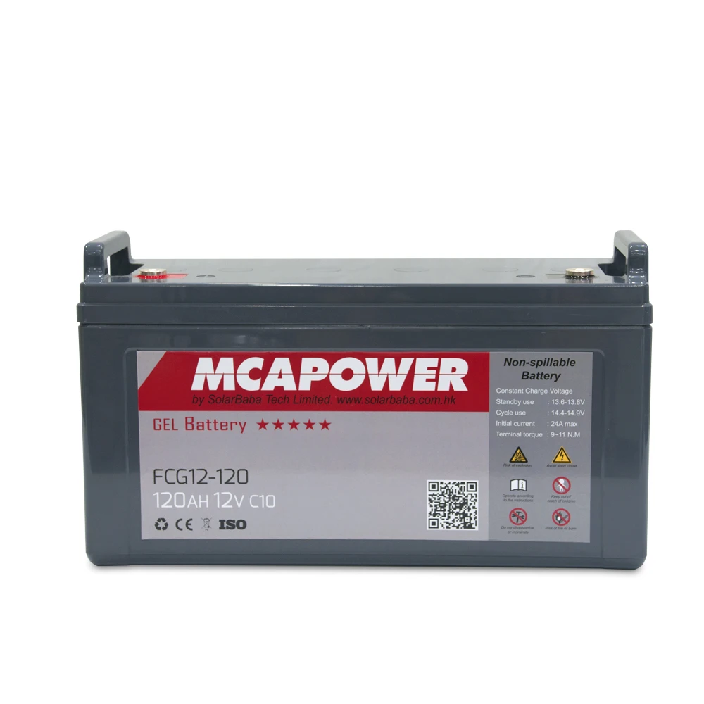 
Sealed lead acid gel battery agm 120 ah 12v solar battery 
