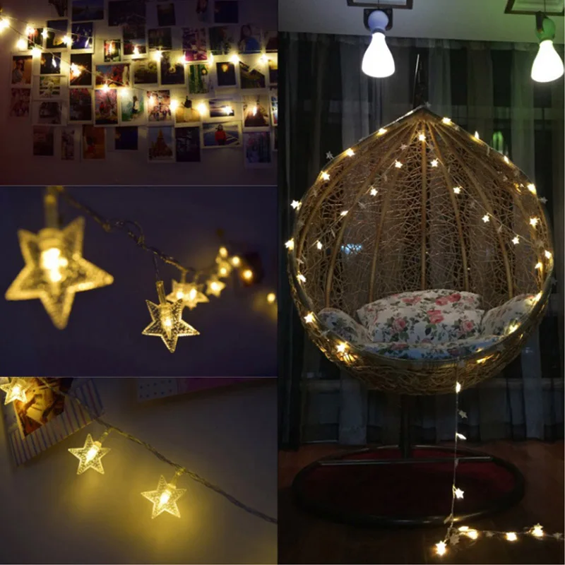 Christmas Fairy Light Battery Operated for Party Wedding Holiday Decoration 10ft 20 LED Twinkle Star String Lights