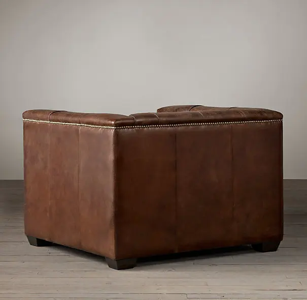 
Hotel Leather Sofa, Classic European Style Sofa, Antique Style Sofa 