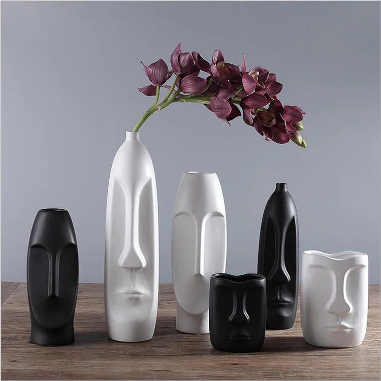 
Modern black and white ceramic home decoration 