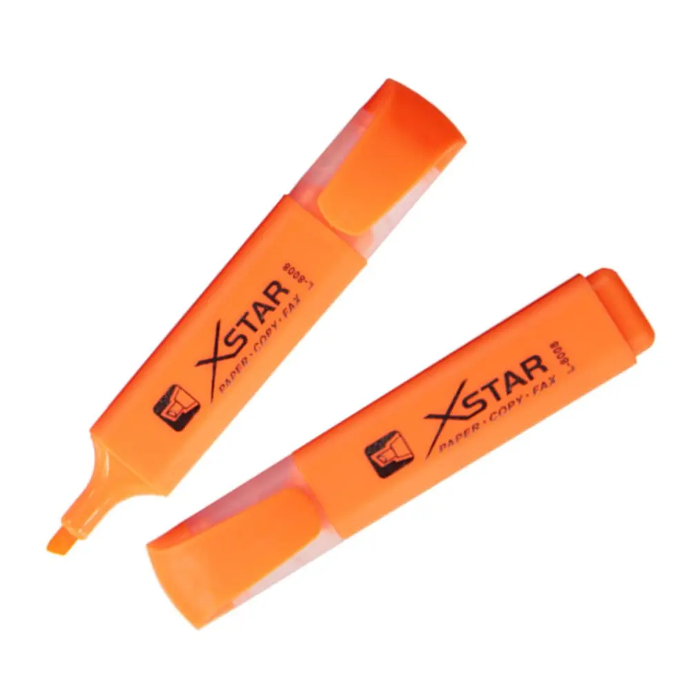 0020W Leery high quality standard size classic flat shape 6 color highlighter marker pen