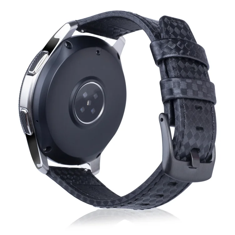 Quick Release Carbon Fiber Leather Band Watch Strap Belt for Samsung Galaxy watch/Gear S3