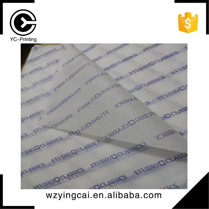 
Custom high quality hair packaging extension wrapping tissue paper with logo printing 
