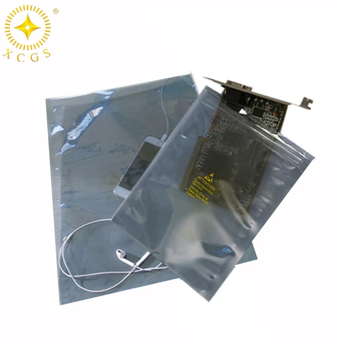 Custom LOGO Printing Silver Antistatic Bag ESD Shielding Bags Static Shield Bag For Electronic Component  Factory