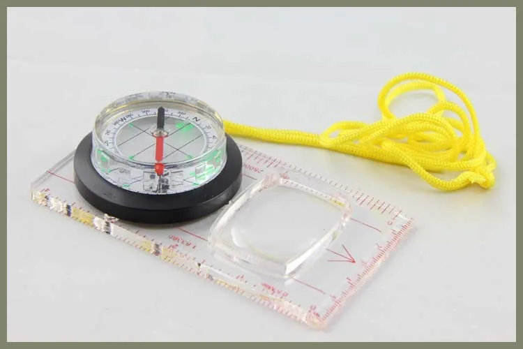 
Gelsonlab HS-DC47-2 Map compass Small Plastic Drawing Compass with Liquid Filed 