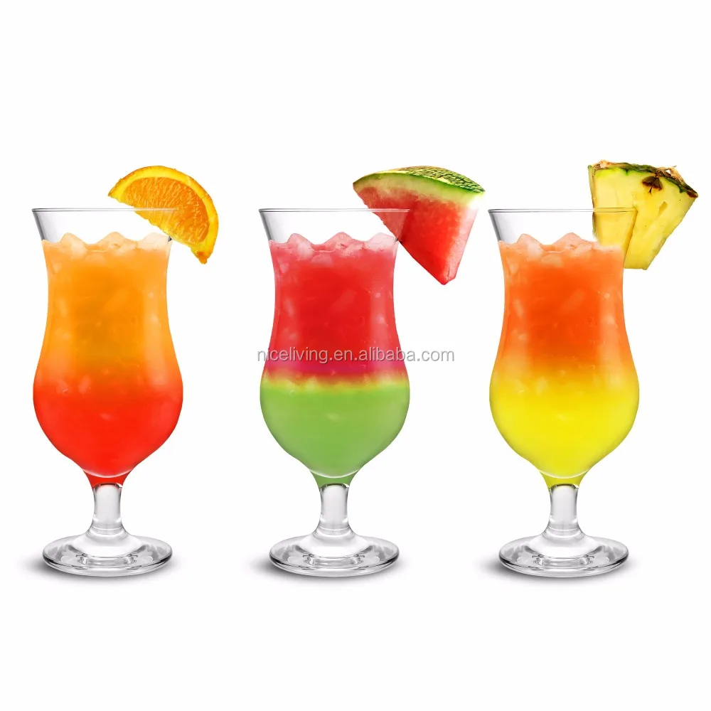 
Classic Stemmed Pina Colada/Cocktail Glasses 15.75oz / 450ml 