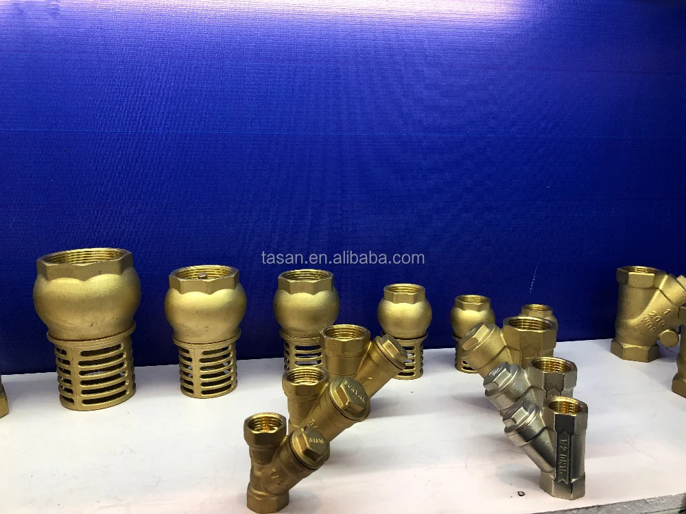 S4305A Brass Y Type Strainer check valve /Brass filter valve y strainer