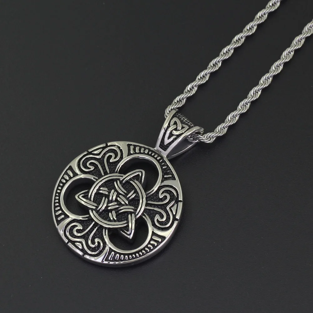 SN141 Stainless Steel Jewelry Style Pendant Necklace Hip Hop Jewelry 24inch Rope chain