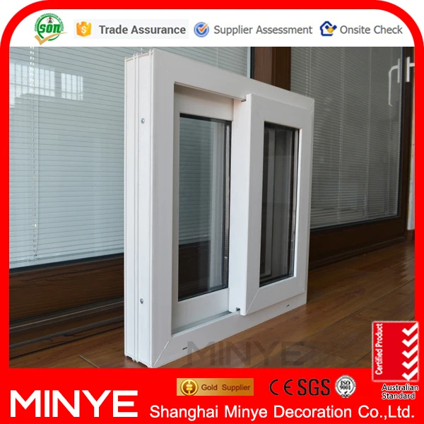 Plastic sliding window for home PVC /UPVC windows new design