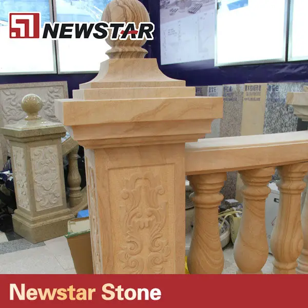 Желтые мраморные колонны Newstar из