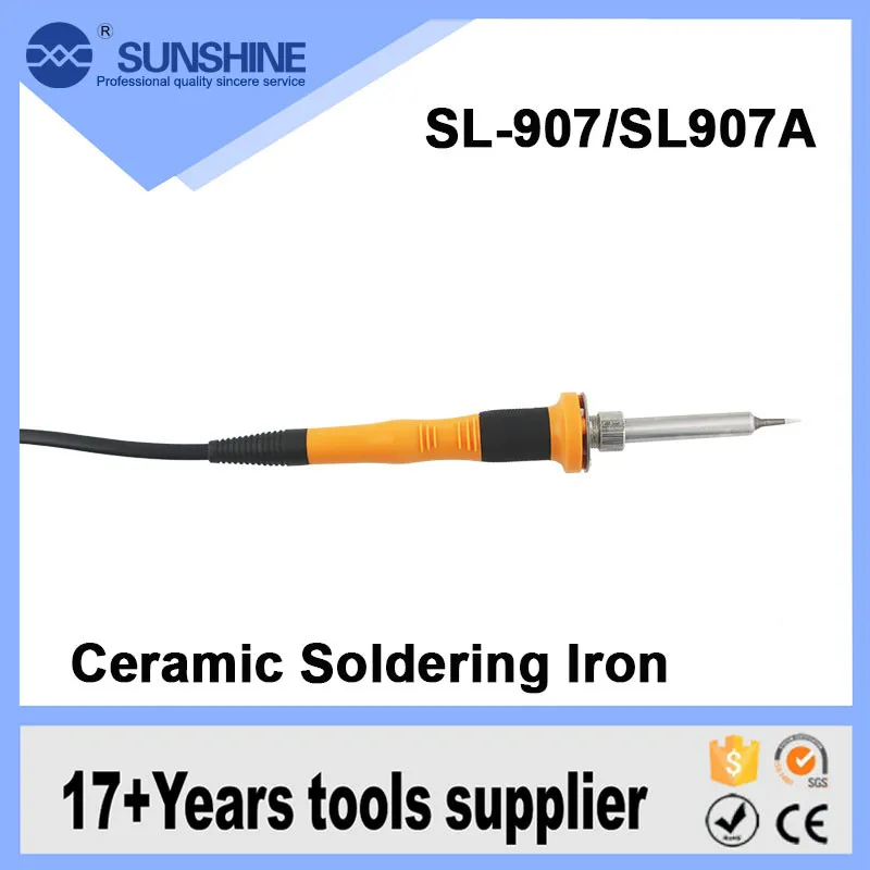 Professional Ceramic Heating Core Anti Slip Silicone Sleeve 907 Tin Soldering Irons For Sale