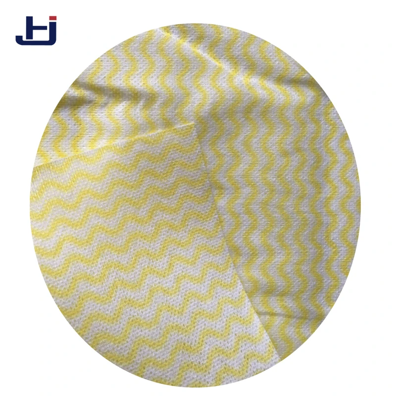 Wave print non woven technical spunlace fabric  for dry wipes , spunlace nonwoven fabric for wipes
