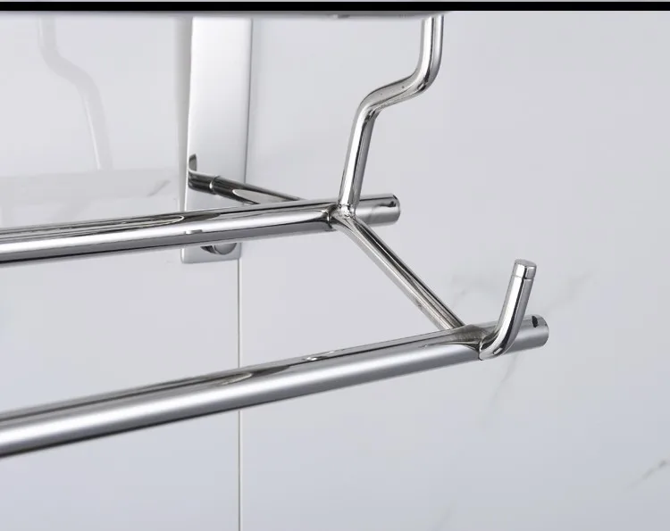 Полка для полотенец Wesda из нержавеющей стали и сплава для ванной комнаты и полка для одежды A114