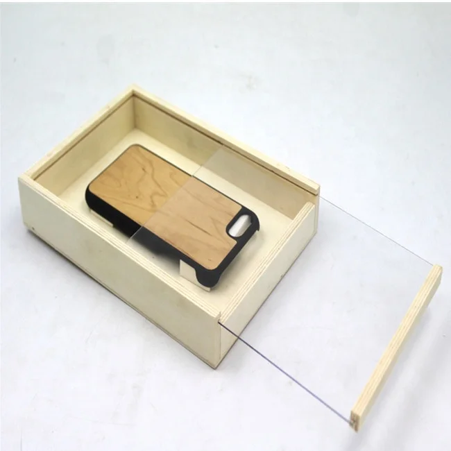 New Item wooden mobile phone case packaging box