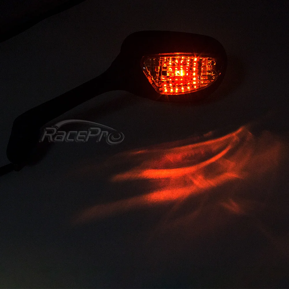 Black Motorcycle Turn Signal Mirrors For Suzuki GSXR 600 750 1000 2006-2008