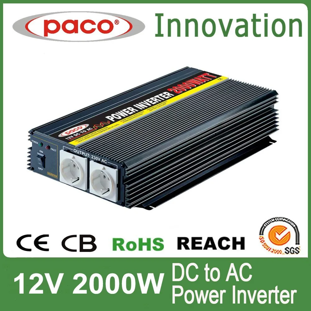2000W dc ac 12V to 220V inverter with CE CB ROHS certificate
