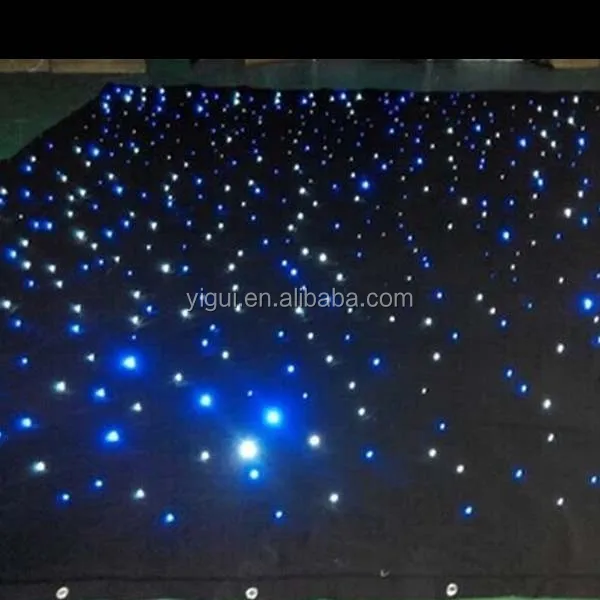 Hight quality fireproof LED star curtain for wedding decoration