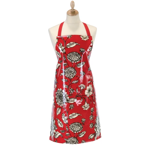 customized printing PVC apron  plastic apron pvc coated kitchen apron