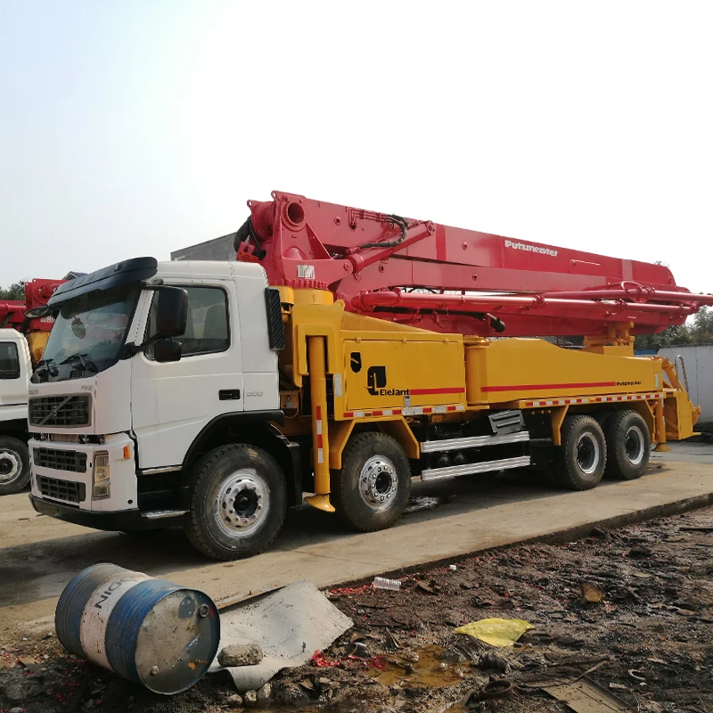 Concrete Machine Volvo Truck Mounted Engine Putzmeister 42 meter used Concrete Pump with Boom Pumping Machine India Price