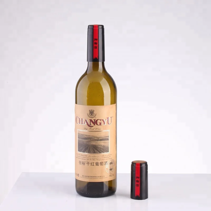 Glass bottle wine used pvc wine shrink wrap capsule