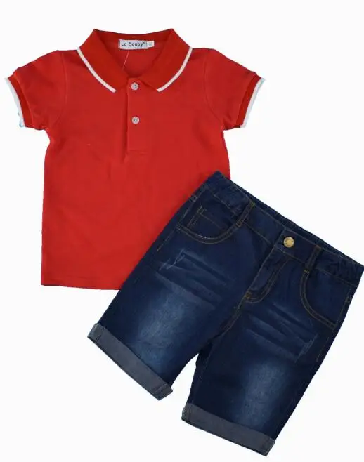 HOT children baby boys short clothes suits set kids gentleman summer shirt boys suit