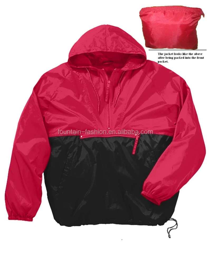promotion packable windbreaker lightweight raincoat  foldable  jacket