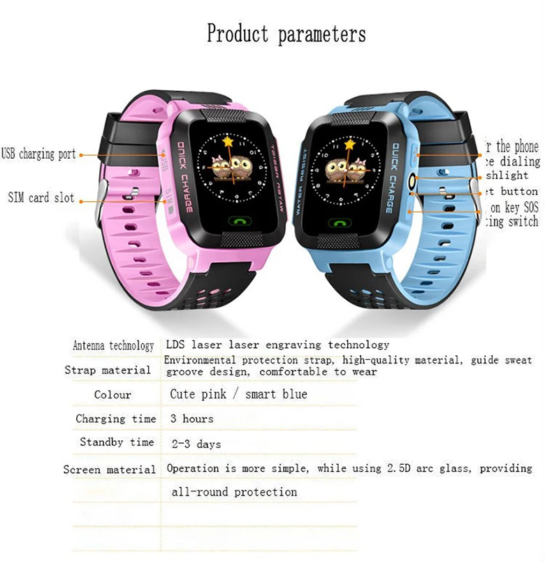 Kids Smart Watch Baby Watch 1.44inch SOS Call Location Device / kids tracker