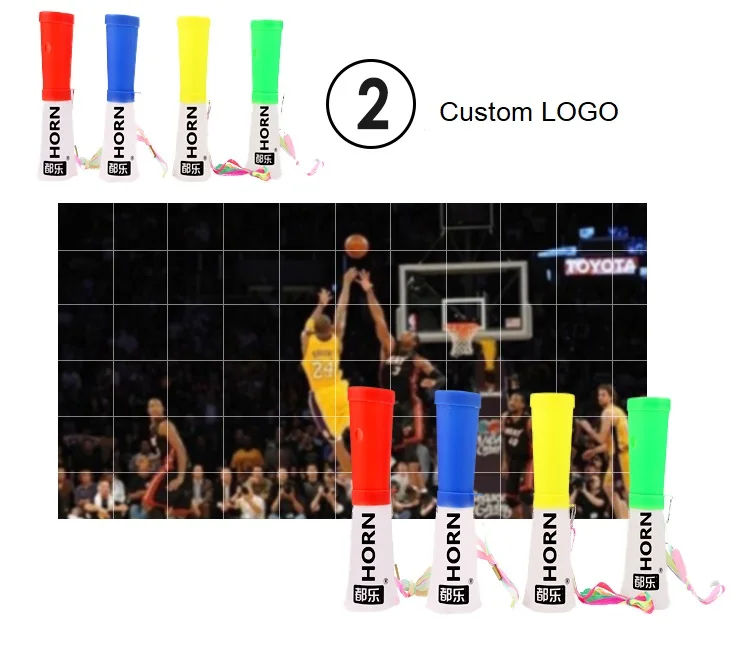 
china supply plastic cheerleading horn sport air horn for football game 