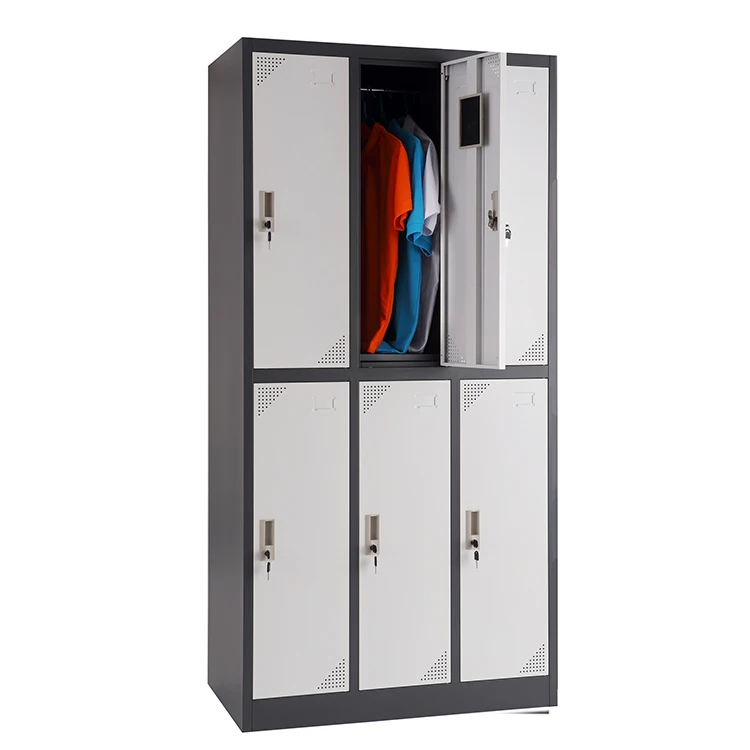 6 дверный шкаф зеркало с для одежды шкафчик