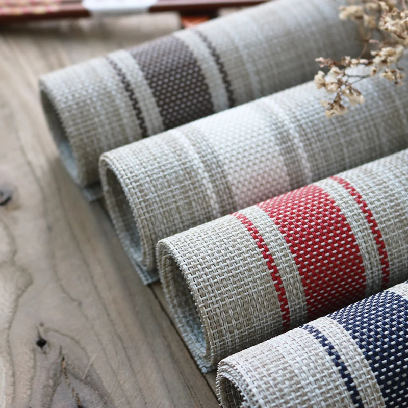 Factory Direct Promotional customized  waterproof kitchen table pvc place mat/pvc placemat