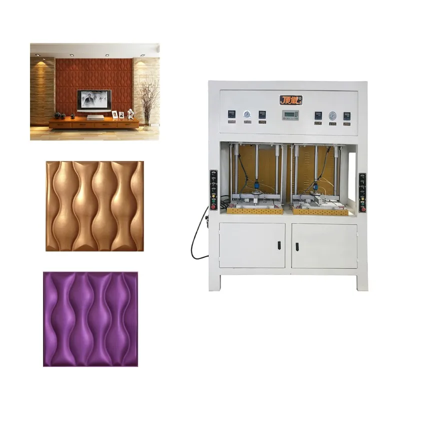 Small production line   for 3d leather wall / TV background wall panel