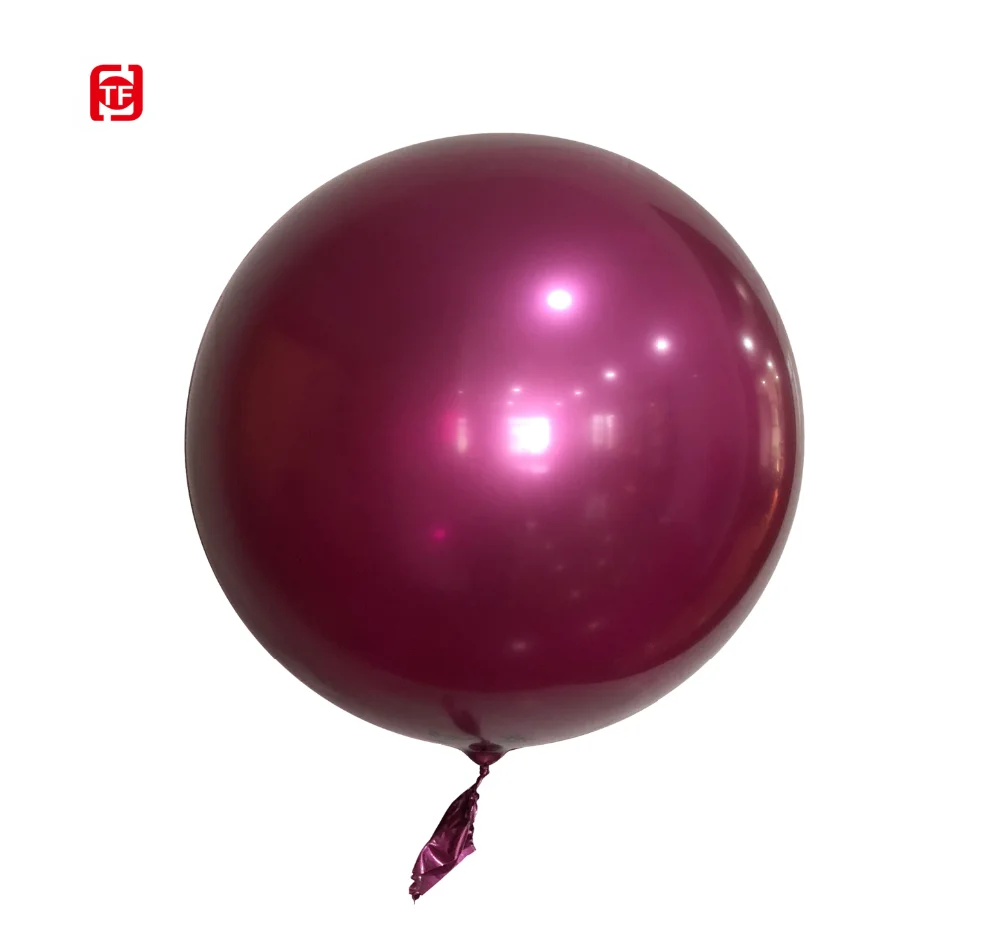 TF hottest new metallic colored bobo balloons TPU chrome balloon sphere seamless ballons pink 18 inch 22 inch and 32 inch