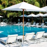Sun Protected Beach Parasol Cantilever Umbrella Fabric UV Sun Safe