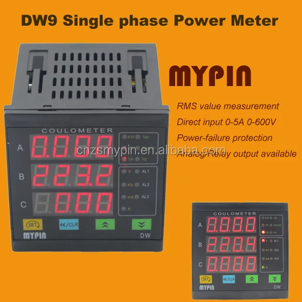 Smart Multi-function Smart Power Meter modbus Energy Meter,DW9 digital panel meter